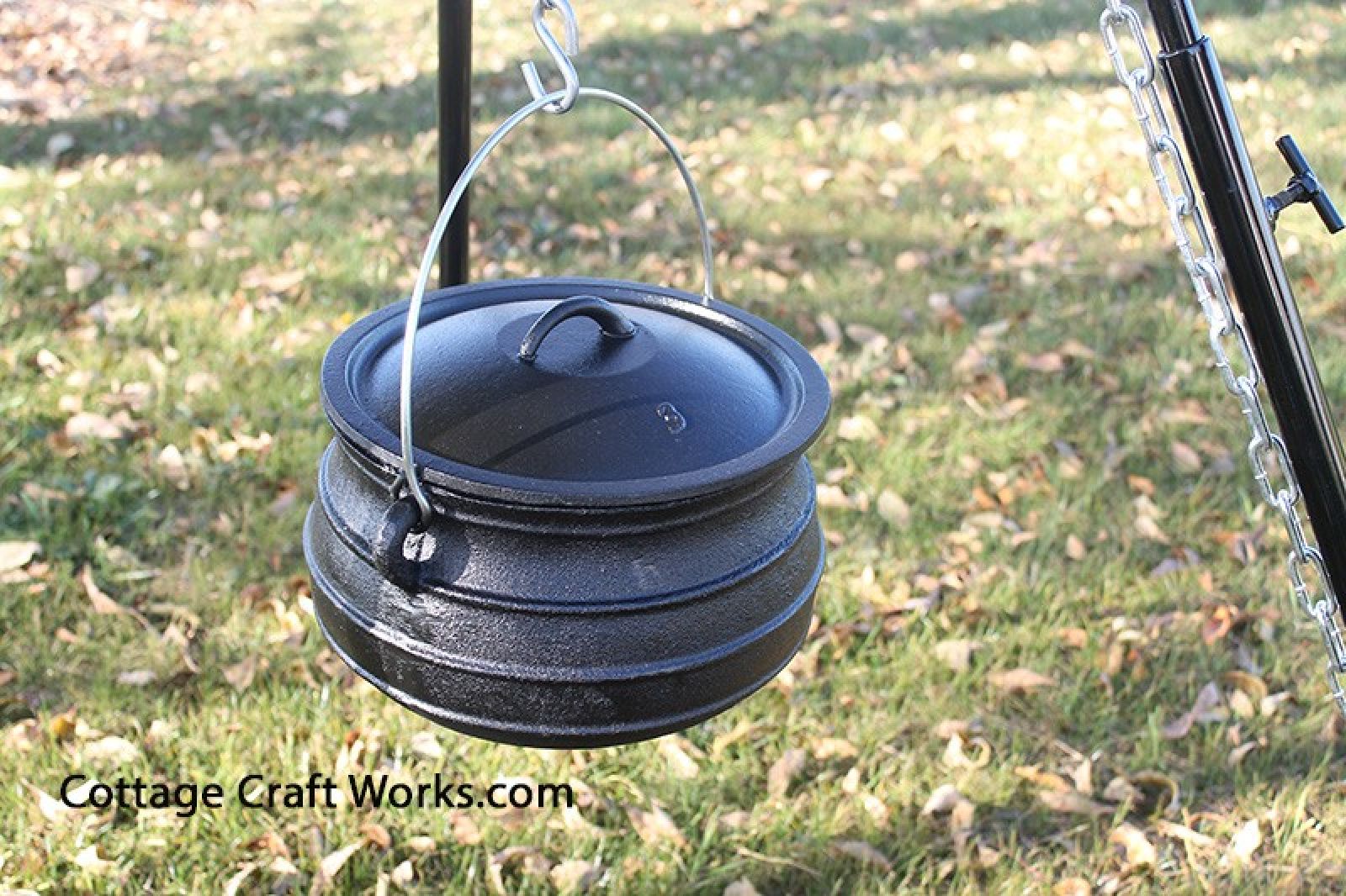 Flat Bottom #3 Cast Iron Kettle-9 Qt