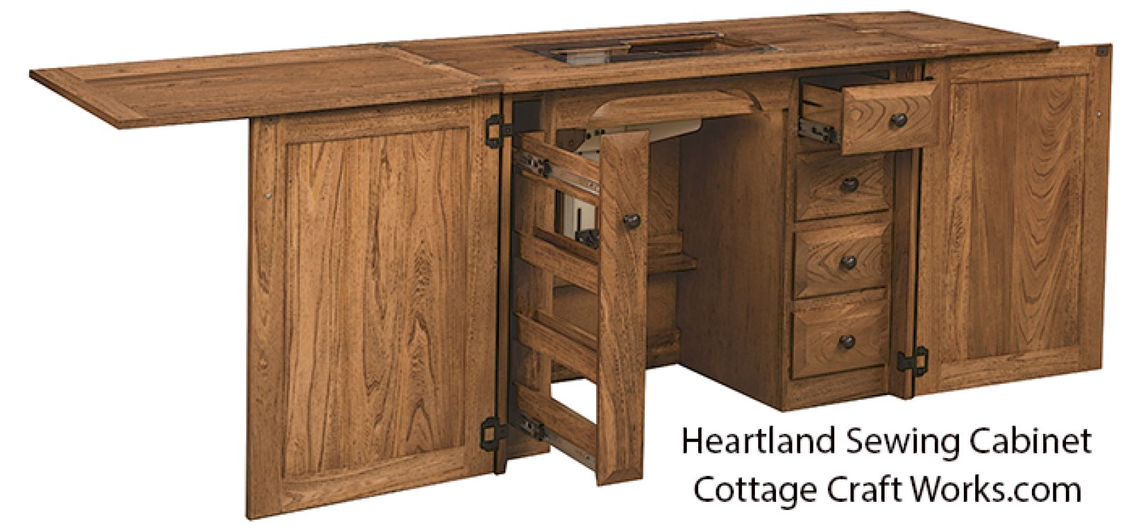 Amish Furniture-Heartland Sewing Cabinet