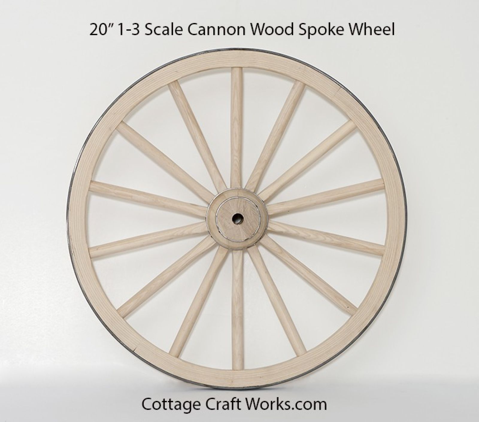 20 Inch Wooden Spoke Cannon Wheel