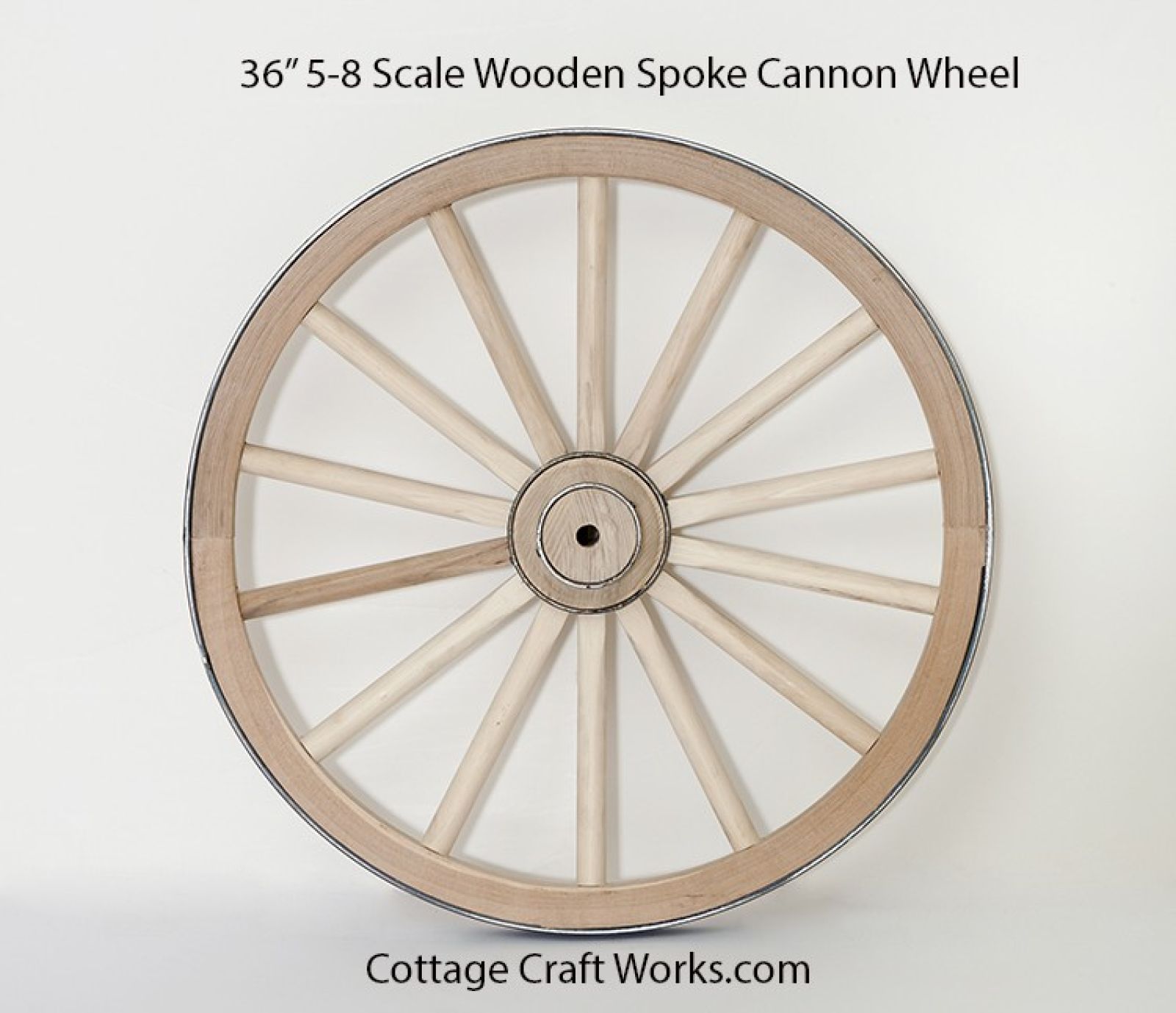 36 Inch Wooden Spoke Cannon Wheel