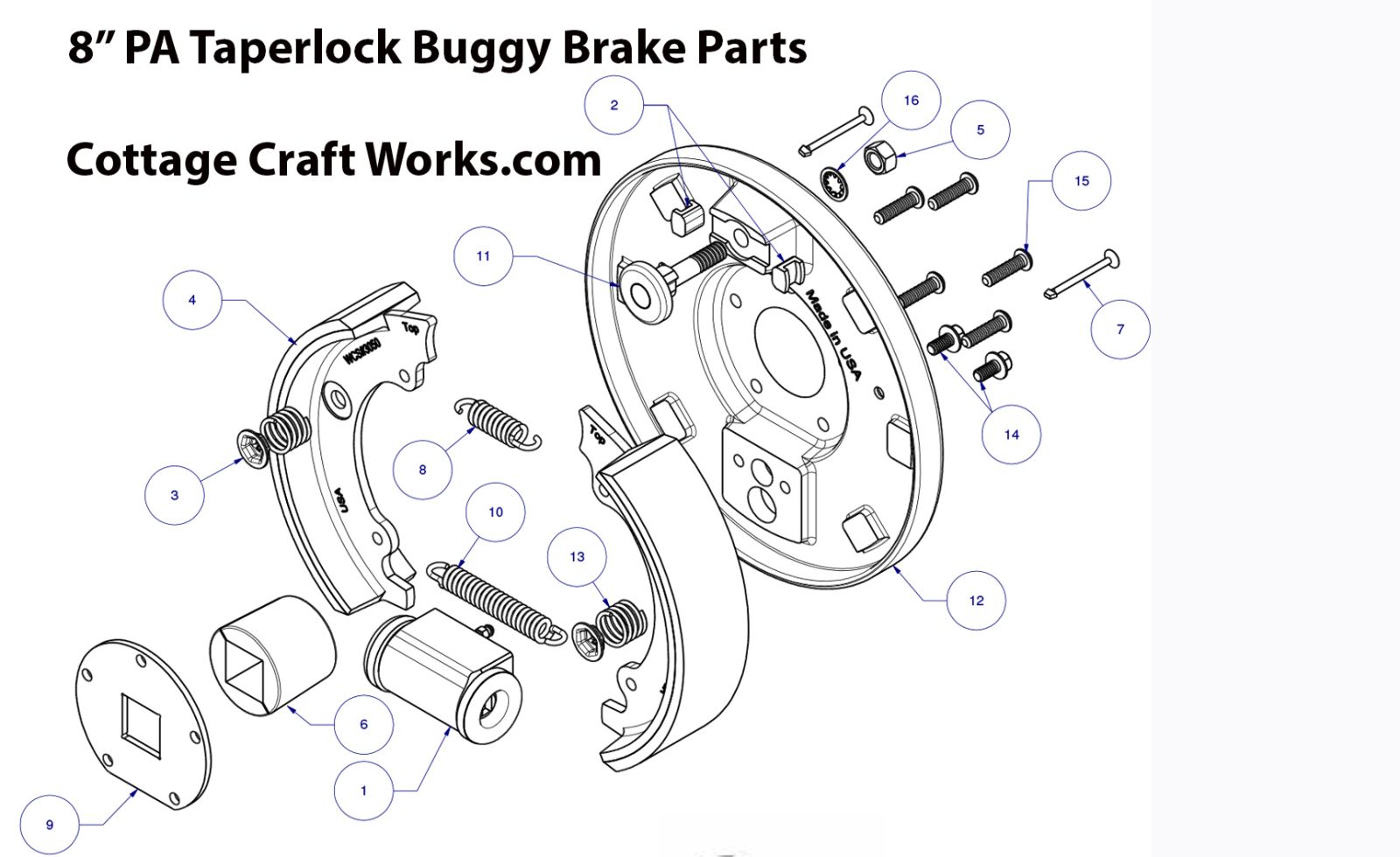 Horse Drawn Vehicle Brake Components