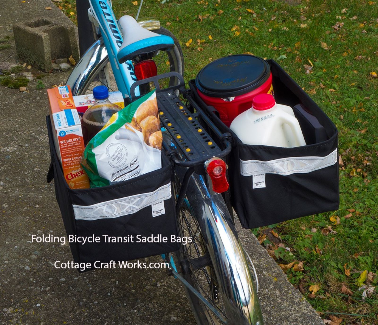 Folding Transit Bicycle Saddle Bags