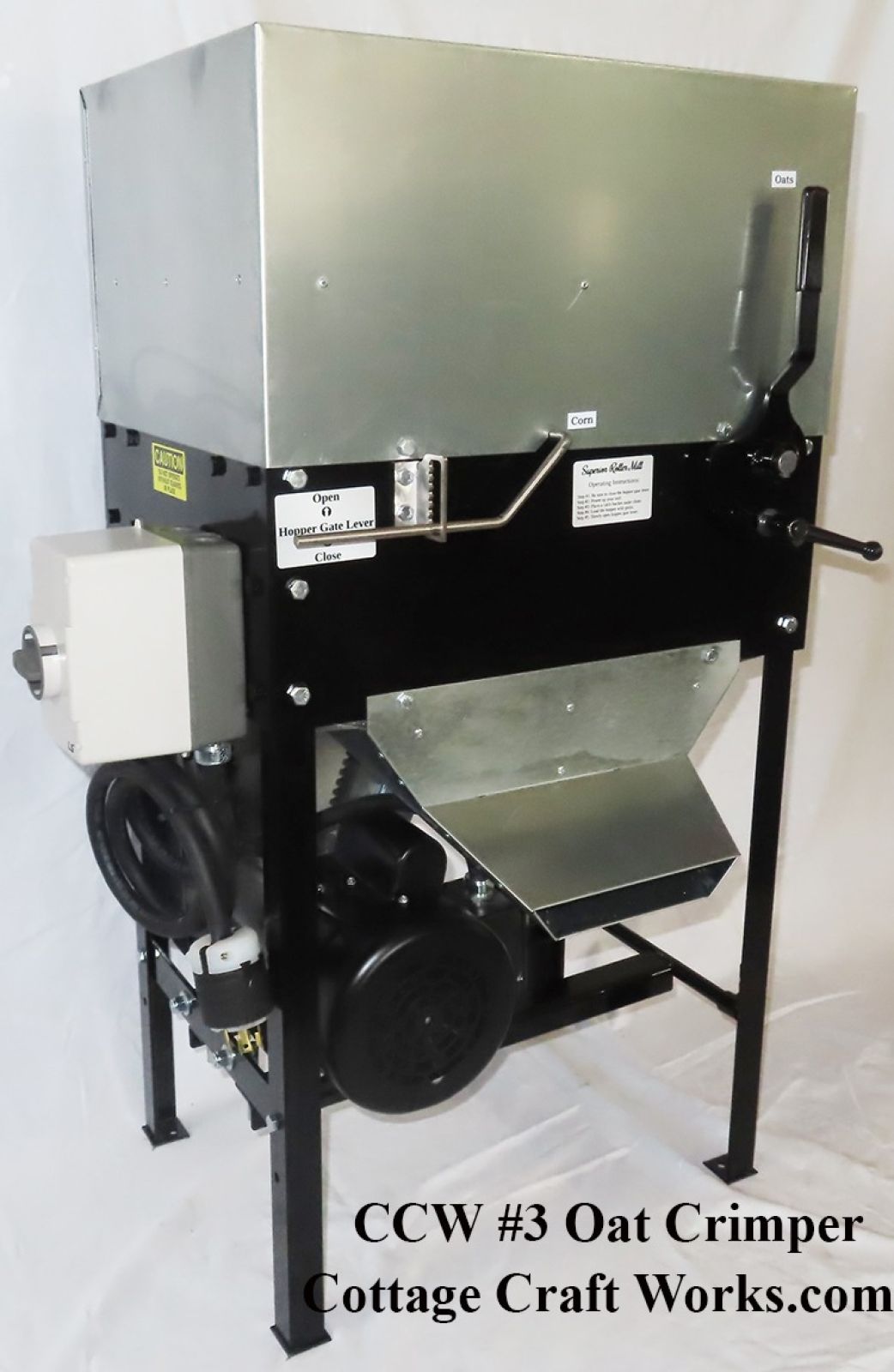 Equine Oat Crimper | Roller Mill | Spelt | Barley Roller | Corn