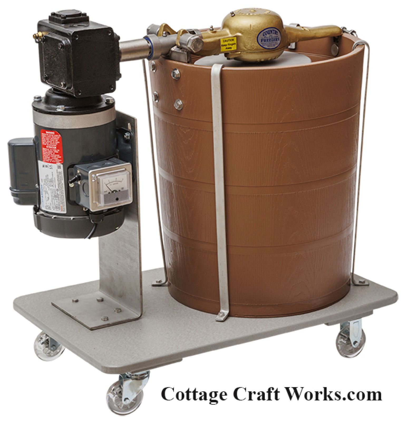 Country Ice Cream Freezer | 20-Quart Electric Motor Powered