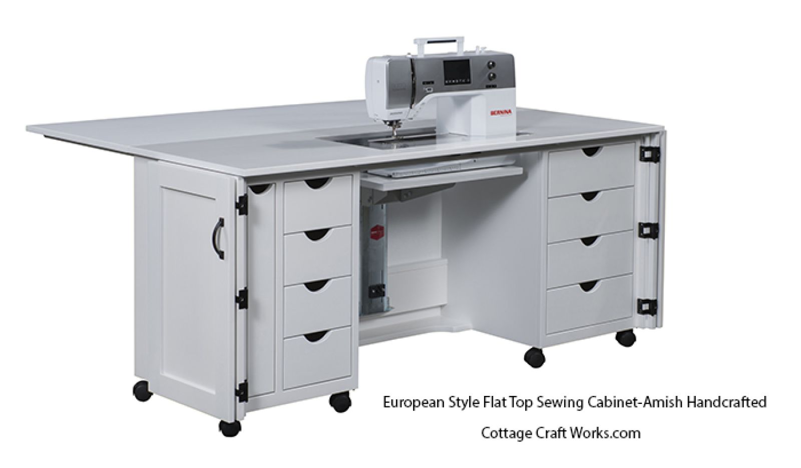 European Style Flat Top Sewing Cabinet