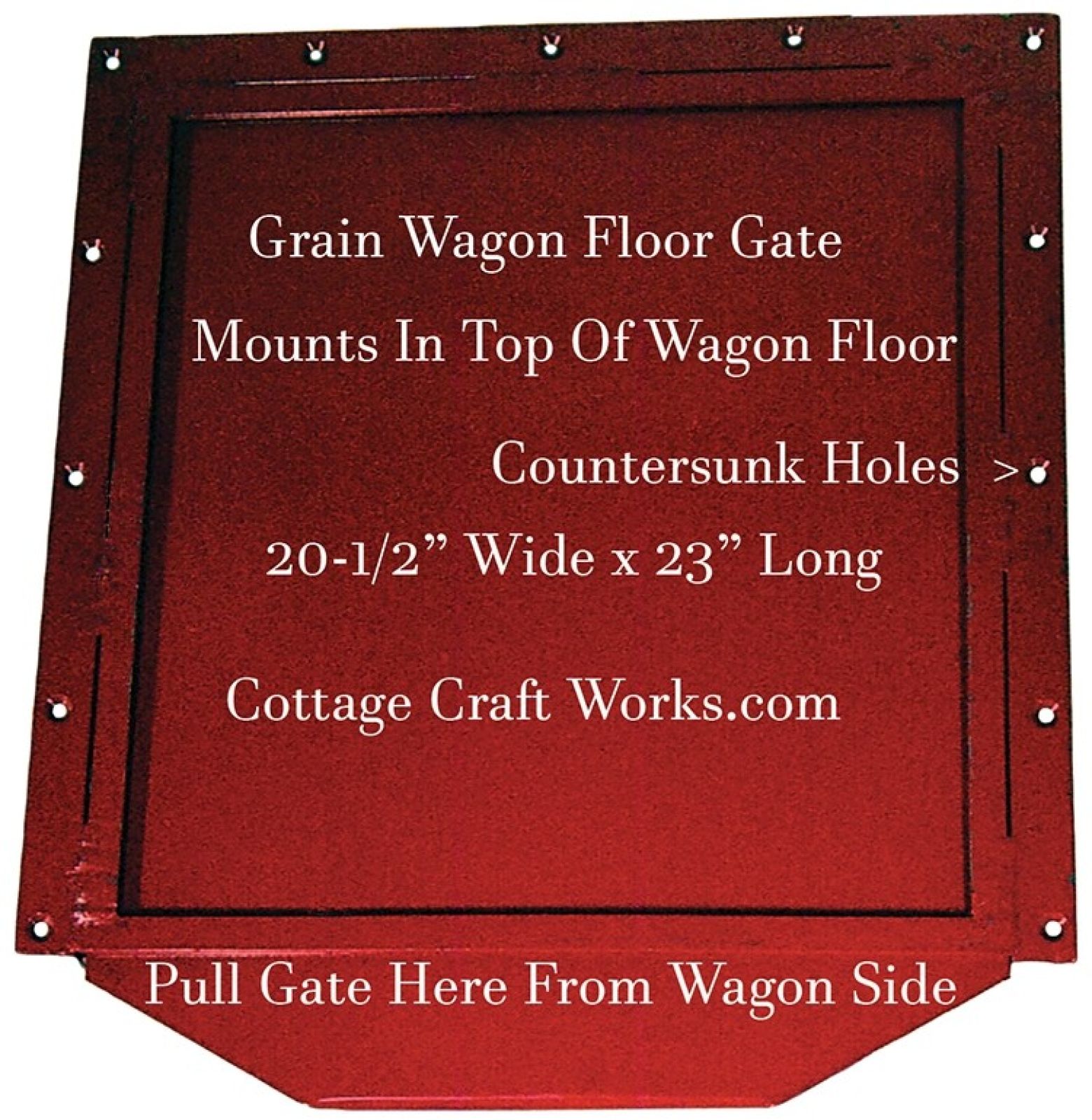 Farm Wagon Grain Floor Gate & Chute