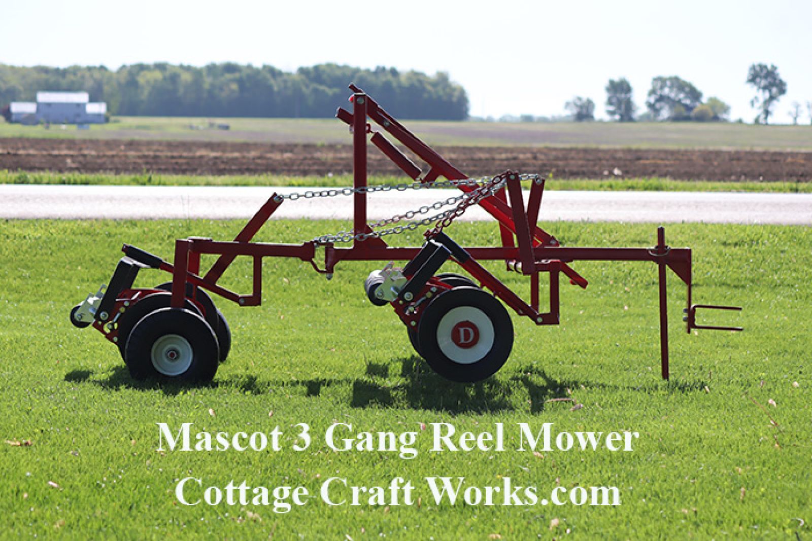 Tractor-ATV Lever Lift Gang Reel Mower