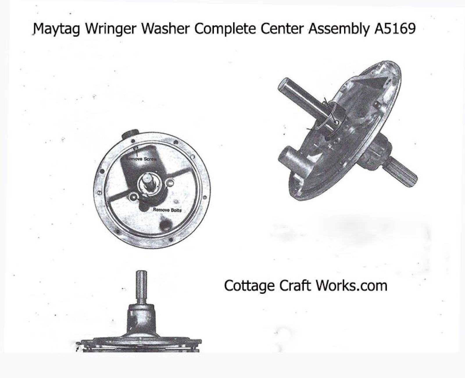 Maytag Wringer Washer Replacement Center Plate Assembly