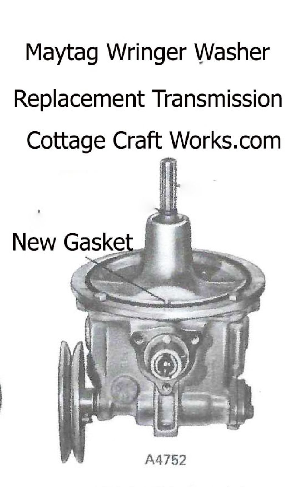 Maytag Wringer Washer Replacement Transmission