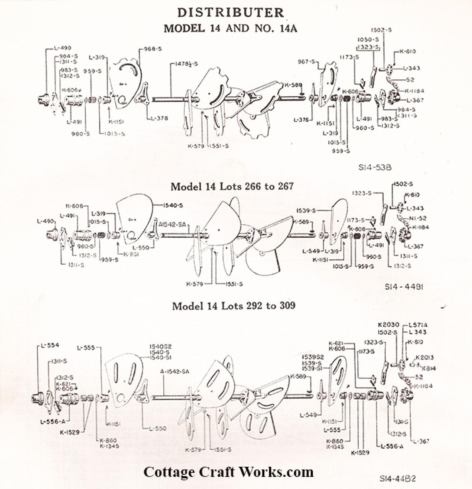 New Idea 14 & 18 Spreader Distributor Parts