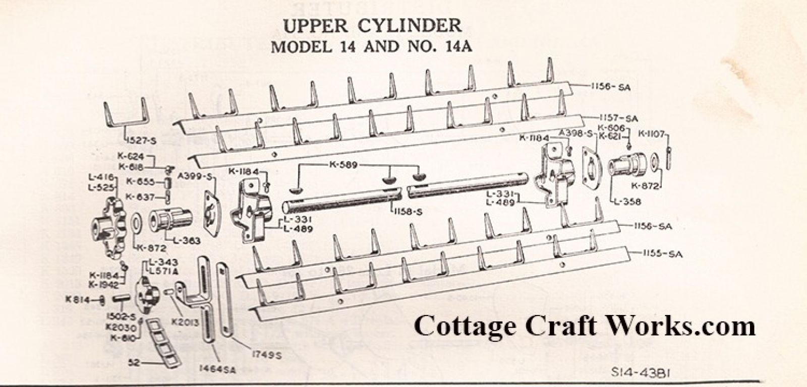 New Idea 14 Spreader Upper Cylinder Parts