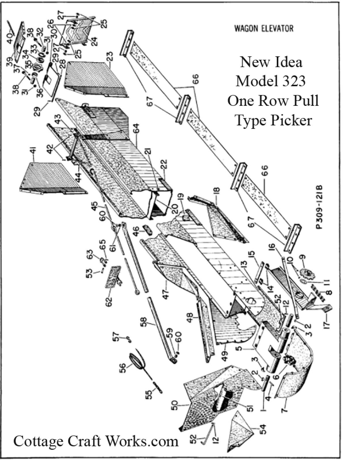 New Idea 323 Corn Picker Wagon Elevator Parts