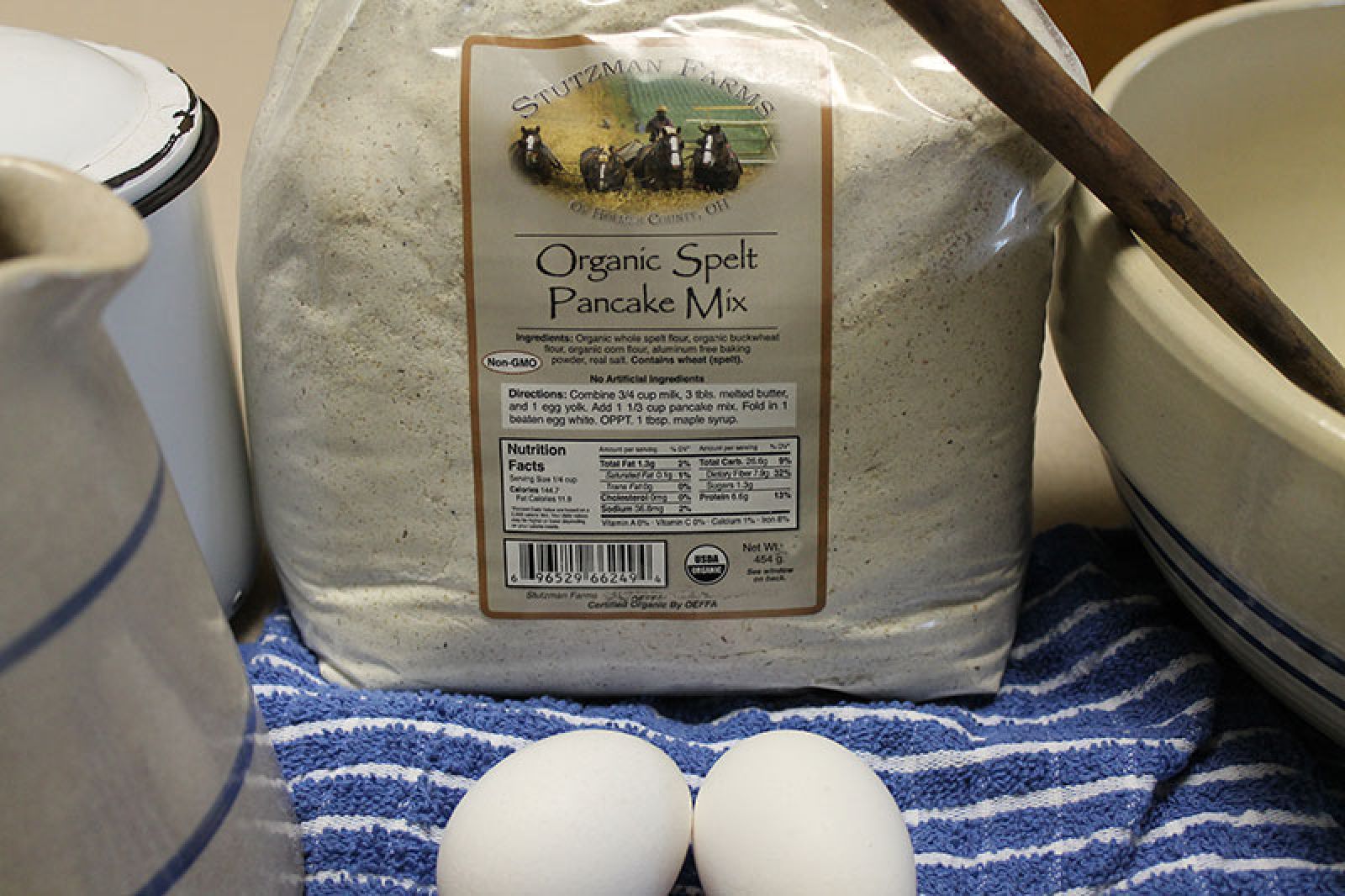 Stutzman Low Gluten-Low Sodium Organic Pancake Mix 5lb