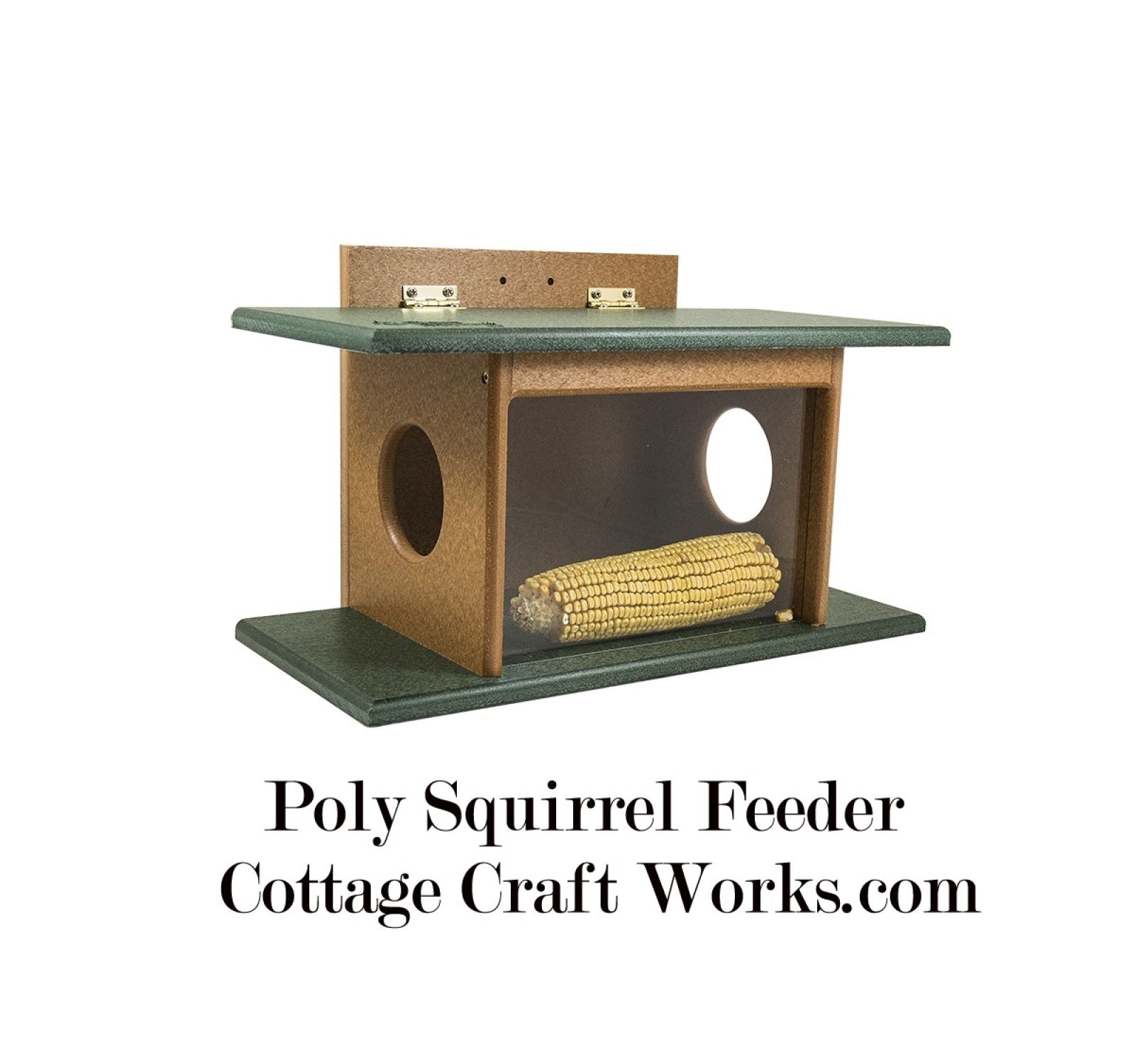 Poly Window Squirrel House Feeder