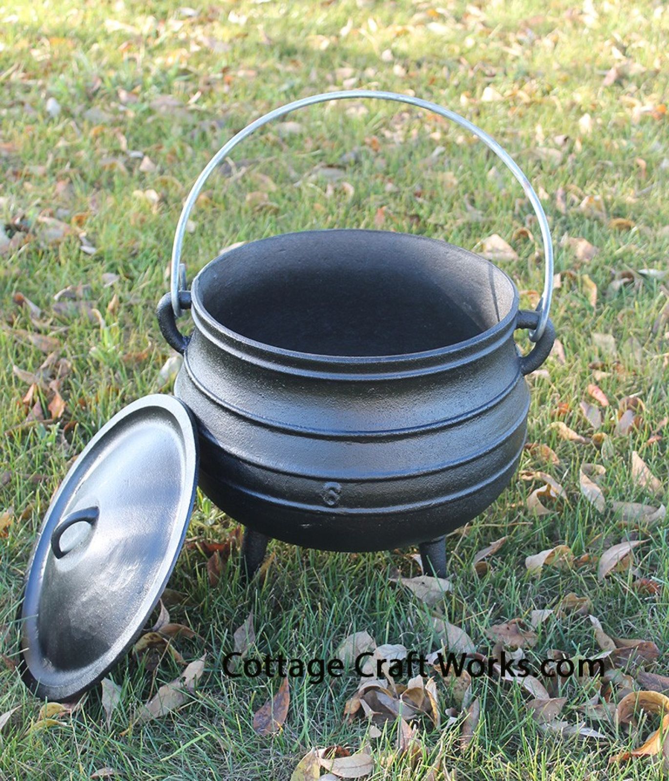 Potjie Pot #6 Three Leg Cast Iron Kettle-3.5 gal
