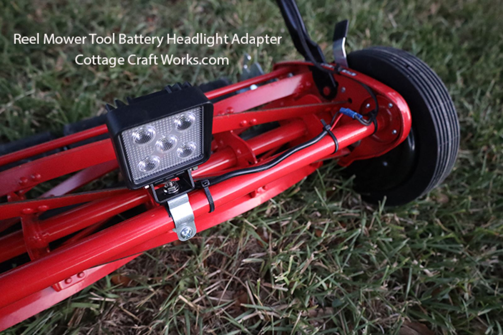 Tool battery Adapter- Reel Mower Headlight