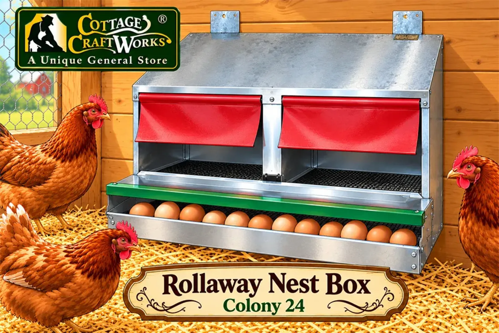 Rollaway Nest Box Colony 24