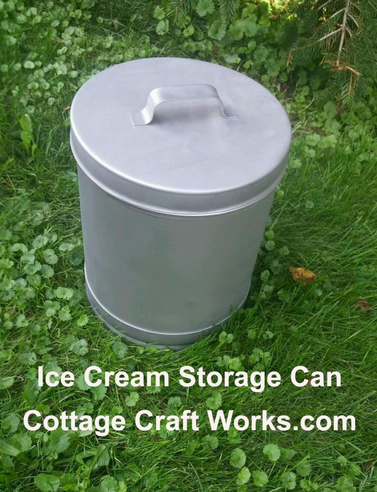Stainless Lidded Ice Cream Container