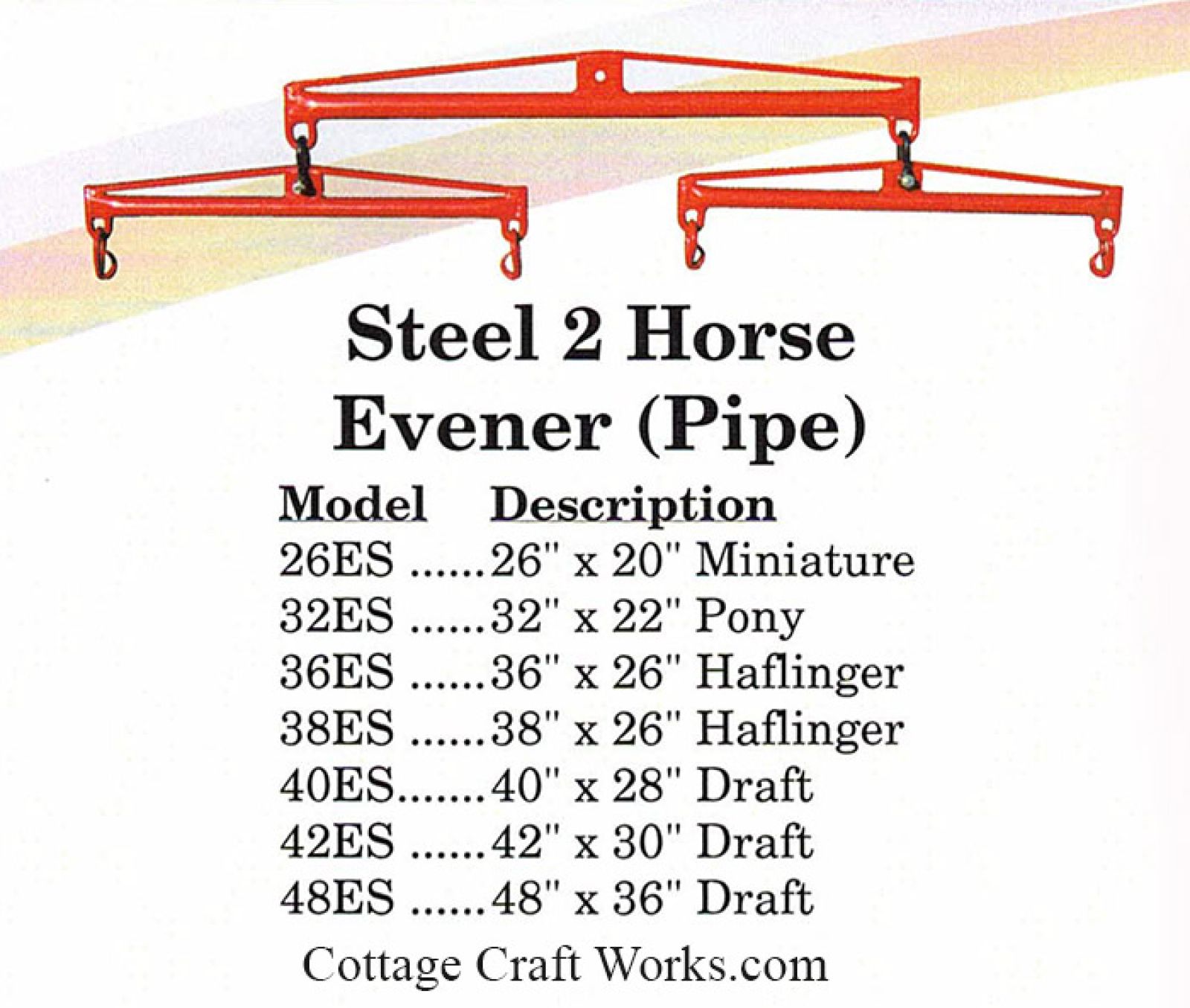 Steel Pipe Two Horse Evener 