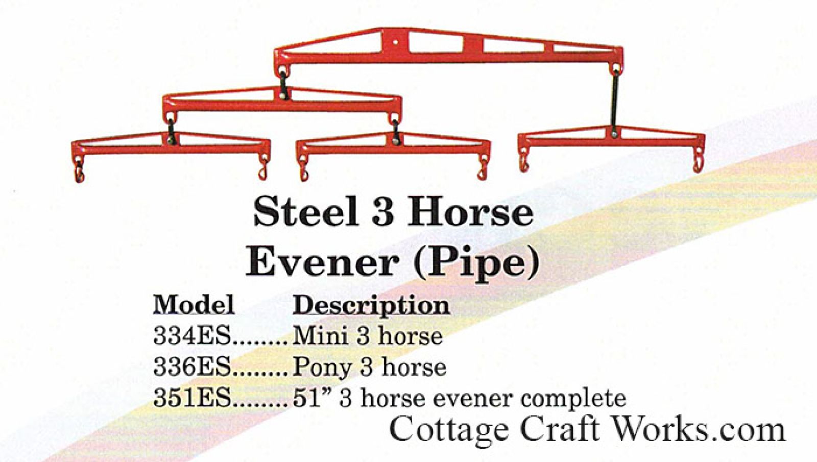 Steel Pipe 3 Horse Evener