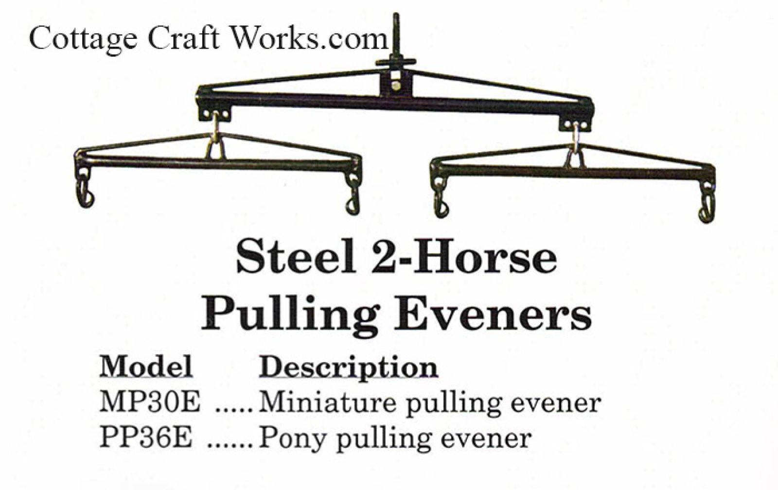 Steel Pipe 2 Pony Pulling Evener 
