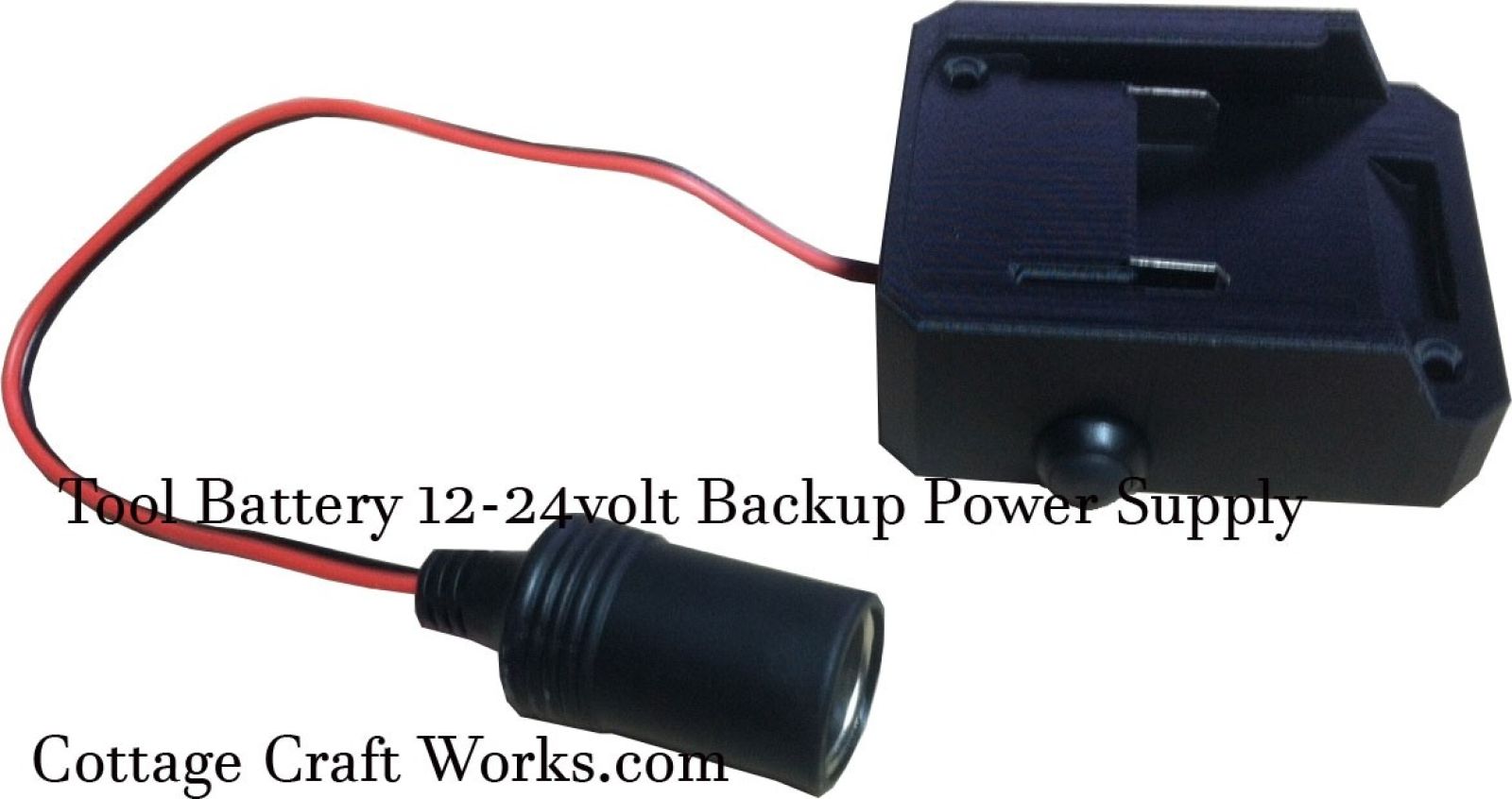 Tool Battery Adapter: 12–24V Auxiliary Supply | Cottage Craft Works