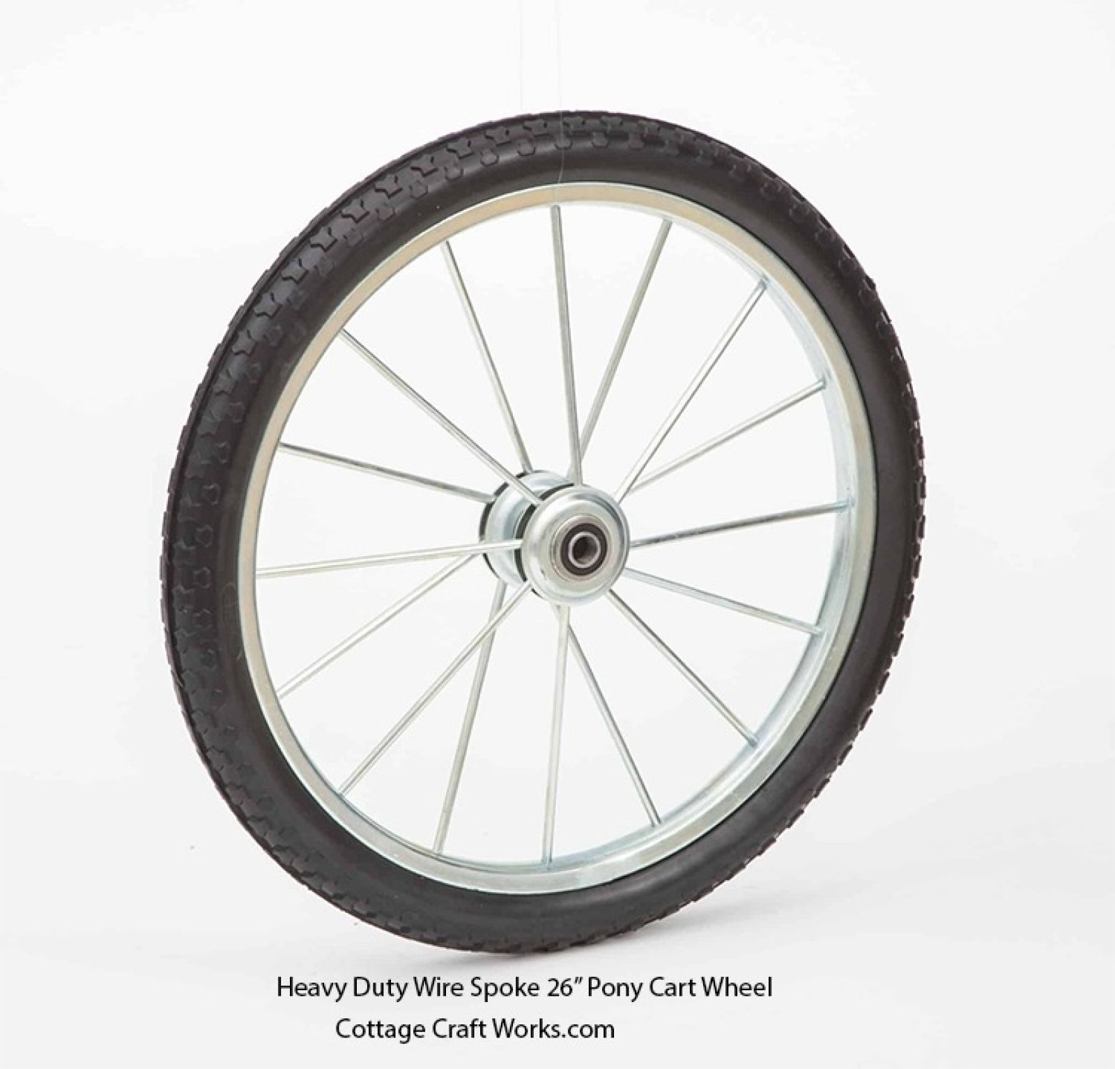 Wire Spoke 24–26 Inch Heavy-Duty Wagon Wheel