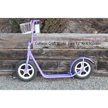 12 inch Amish push scooter kick bike with steel frame