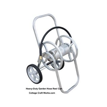 Heavy-Duty Aluminum Garden Hose Reel Cart