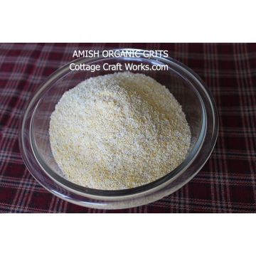 Amish Organic Grits 25 lb. Stoneground Grits from open-pollinated yellow corn grits are a favorite dish of the South.