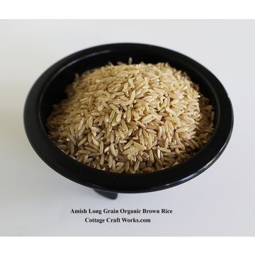 Amish Organic Long Grain Brown Rice 25 lb