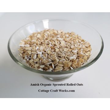 Amish Organic Sprouted Rolled Oats 25 lb. Sprouted Rolled Oats are processed on an Amish, organic-certified farm in Ohio.