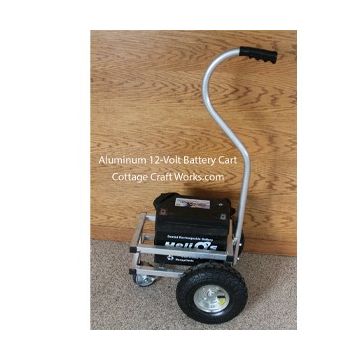 Wheeled 12-volt Battery Cart 