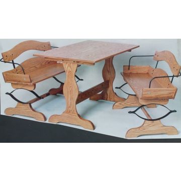 Our Buckboard Bench Table Set Plans- With Hardware Kit