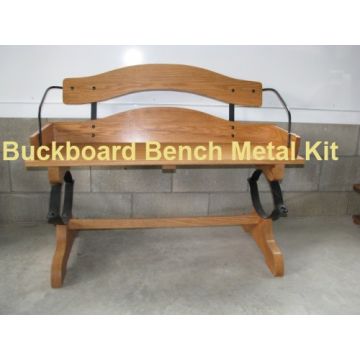 Oak Buck Board Bench Metal Parts Kit