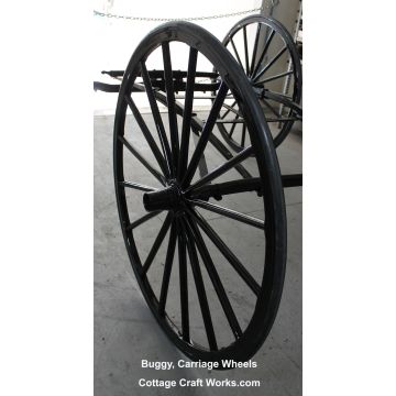 Amish Wagon Wheel With Rubber Tire