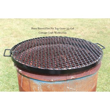 Burn Barrel Top Grate Lid Fits 55-gal Barrels