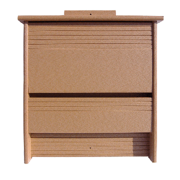Poly Wood 20 Colony Bat House, eco-friendly bat house, poly lumber bat house