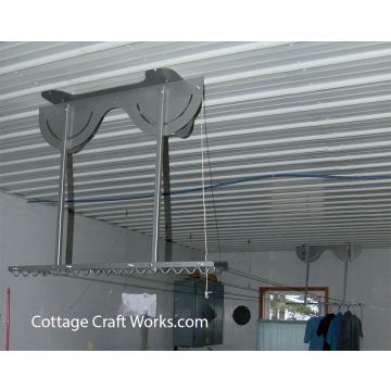 Ceiling Mounted Retractable Clothesline System