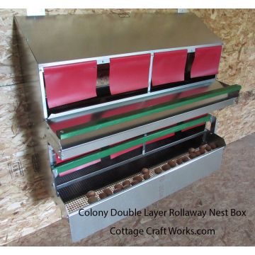 Colony Double Layer Rollaway Nesting Box