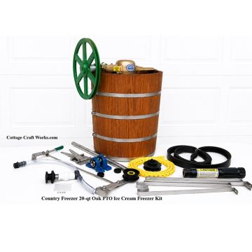 Country 20-Qt PTO Ice Cream Freezer Kit