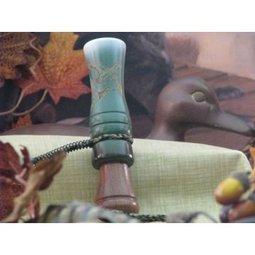 Wood Duck Calls | Hardwood Duck Call Green Glaze