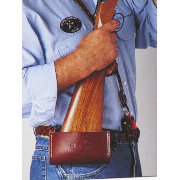 Leather Gun Caddy ready-mount hip carry accessory