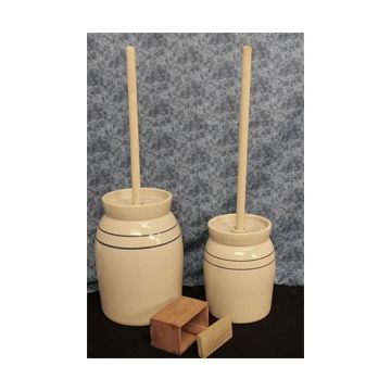 USA | Stoneware Butter Churn | 2-3 Gallon