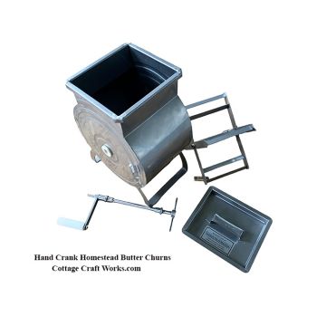 Hand Crank 304 Stainless Two Gallon Butter Churn