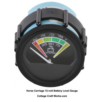 Horse Carriage 12-volt Battery Level Gauge     
