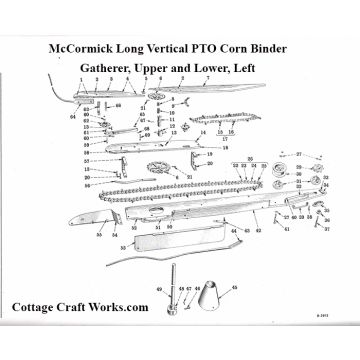 IHC McCormick PTO Corn Binder L.H Gatherer Parts