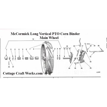 IHC McCormick-Deering  PTO Corn Binder Main Wheel Parts