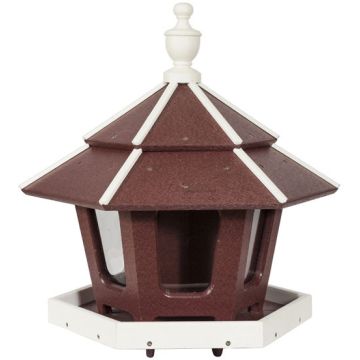 Large Poly Gazebo Bird Feeder Amish handcrafted bird feeder recycled poly lumber