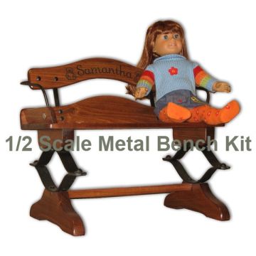 Our Oak Buckboard 1/2 Scale Bench Metal Kit